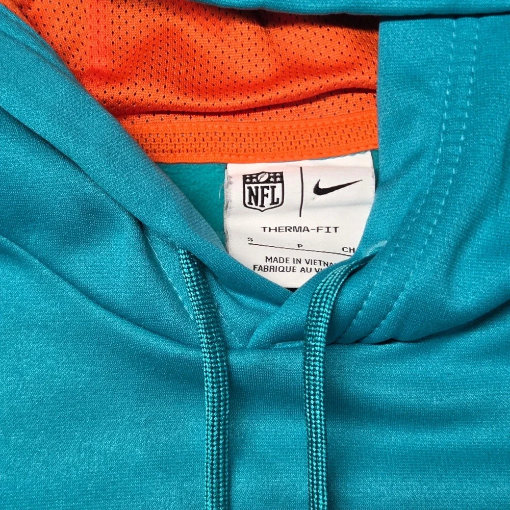 Nike Miami Dolphins NFL Therma-FIT On-Field Hoodie Aqua Blue Mens Small